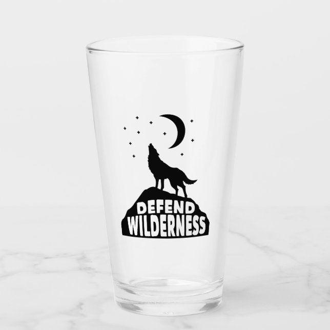 Verteidiger Wilderness Wolf Moon Glas (Vorderseite)