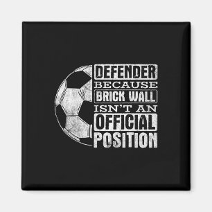 Verteidiger-Ziegelmauer-Position Sports Footll Ll Magnet
