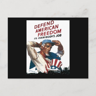 Verteidigt die amerikanische Freiheit, es ist jede Postkarte