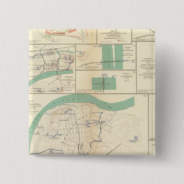 Verteidigung Chattanooga Button (Vorderseite)