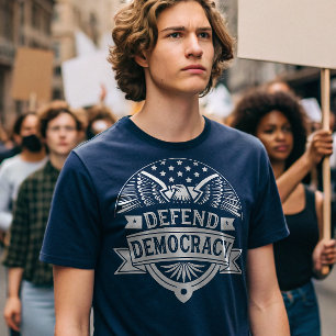 Verteidigung der Demokratie - Amerikas Adler und F T-Shirt