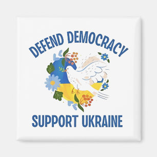 Verteidigung der Demokratie Unterstützung der Ukra Magnet