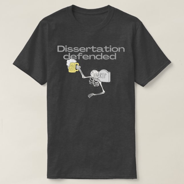 Verteidigung der Dissertation 10 T-Shirt (Design vorne)
