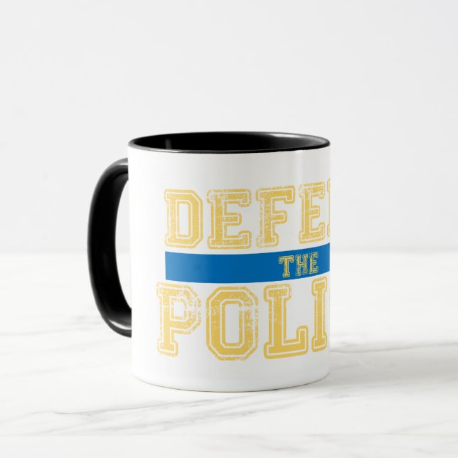Verteidigung der Polizei Tasse (Vorderseite Links)