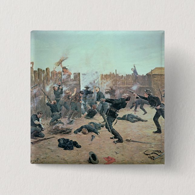 Verteidigung des Forts: Amerikanischer Ureinwohner Button (Vorderseite)