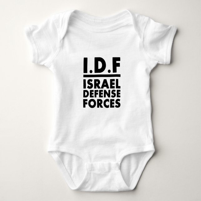 Verteidigung Forces2 IDFs Israel - VOLL Baby Strampler (Vorderseite)
