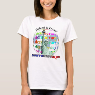 Verteidigung und Schutz der DEMOKRATIE #VOTEOUTGQP T-Shirt