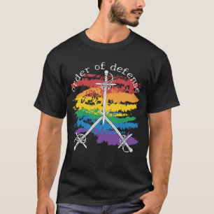 Verteidigungs-Holzschnitt-Stolz T-Shirt