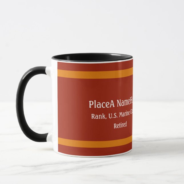 Verteidigungsemblem des Militärmarinekorps Tasse (Links)