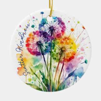 Verteile Güte Regenbogen Löwenzahn positiv  Keramik Ornament