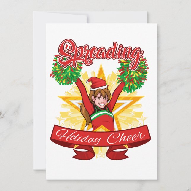 Verteilen Holiday Cheer Cheerleader Weihnachten (Vorderseite)