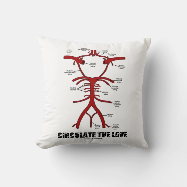 Verteilen Sie die Liebe (Kreis von Willis) Kissen (Vorderseite)