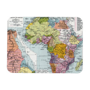 VERTEILTES AFRIKA, 1914 MAGNET