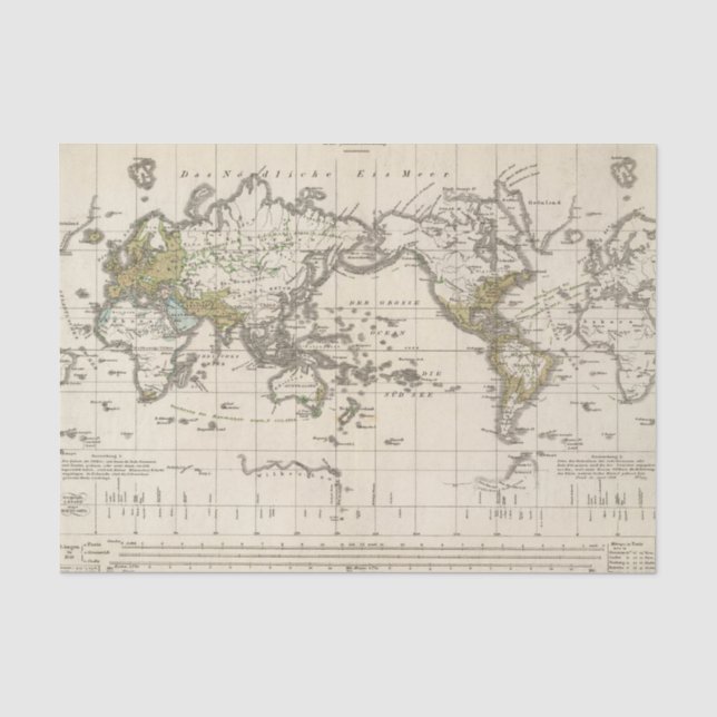 Verteilung Indo germanischer Leute Seidenpapier (Vorderseite)