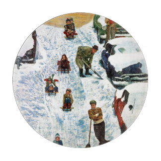 Verteilung und Ausgraben Schneidebrett