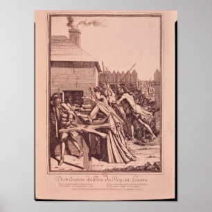 Verteilung von Brot im Louvre Poster