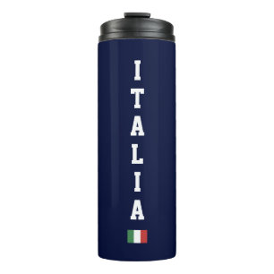 Vertical Athletic Italia und italienische Flagge a Thermosbecher