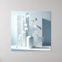 Vertical Orchid Composition Leinwanddruck