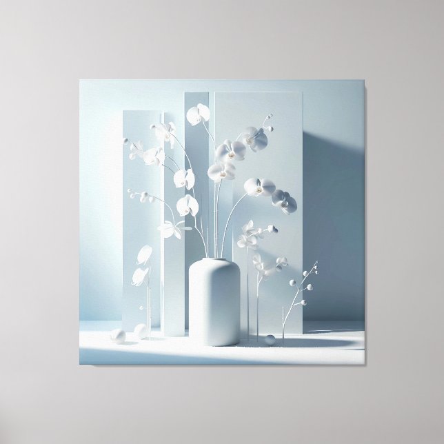 Vertical Orchid Composition Leinwanddruck (Vorderseite)