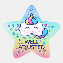 Verticorn™ gut angepasste Chiropraktikkids Stern-Aufkleber