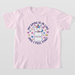 Verticorn™ Meine Wirbelsäule ist in Linie Chiropra T-Shirt