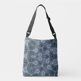 Vertigo Schwarz/Blau-Design Tragetaschen Mit Langen Trägern