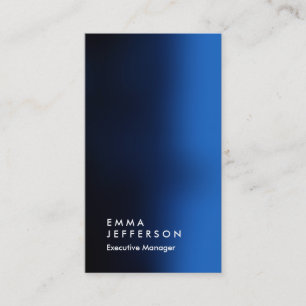 Vertikal blau scharf beruflich schlicht visitenkarte