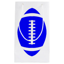 Vertikal blaue Fußballgeschenktasche für Spieler/T Kleine Geschenktüte