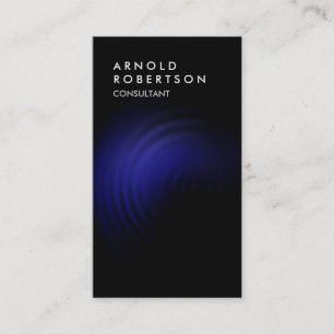 Vertikal Blue Black Quality Trendy Visitenkarte