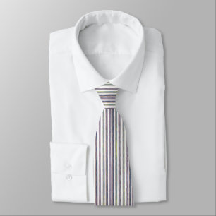 Vertikal dünner Pinstripe Lila und grün Krawatte