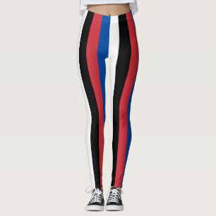 Vertikal gestreifte Farben für die Landesflagge Sü Leggings