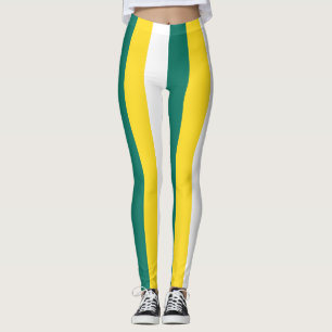 Vertikal gestrichelte Macau-Farben für die nationa Leggings