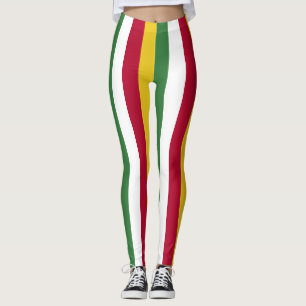 Vertikal gestrichelte Suriname-Farben für national Leggings