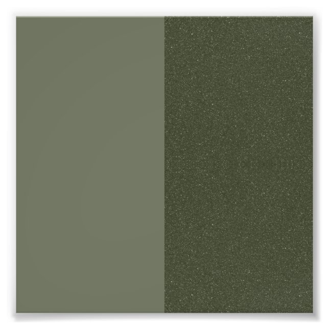 Vertikal geteilte Moosgrün-Wand-Poster - Anpassen Fotodruck (Vorne)