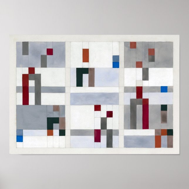 Vertikal horizontal | Sophie Taeuber-Arp | Poster (Vorne)