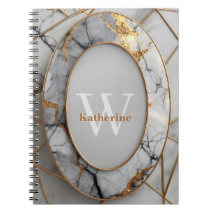Vertikal Luxus Oval Rahmen mit Individuelle Name Notizblock
