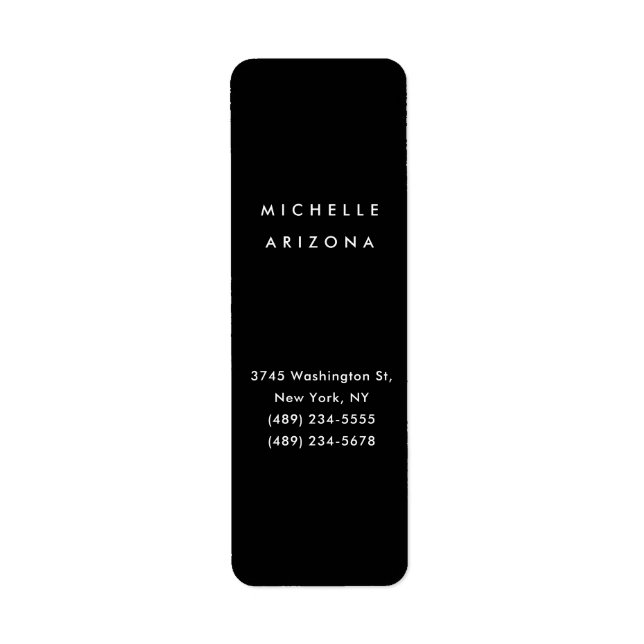 Vertikal Minimalistisch Schwarz Beruflich modern (Vorne)