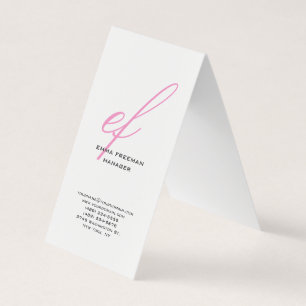 Vertikal, modern, rosa, grau, riesig visitenkarten