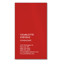 Vertikal Red Trendy Minimalistisch Elegant Einfach