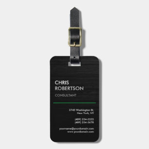 Vertikal Schwarz Grau attraktiv Gepäckanhänger