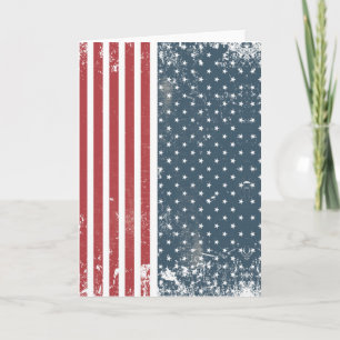 vertikale amerikanische Flagge Karte