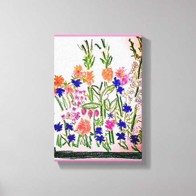 Vertikale Anordnung Premium geflochtene Canvas Leinwanddruck (Vorderseite)