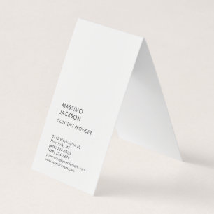 Vertikale einfache Schwarz-Weiß-Minimalist Visitenkarten