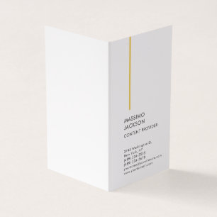 Vertikale einfache schwarze weiße Minimalist  Visitenkarten