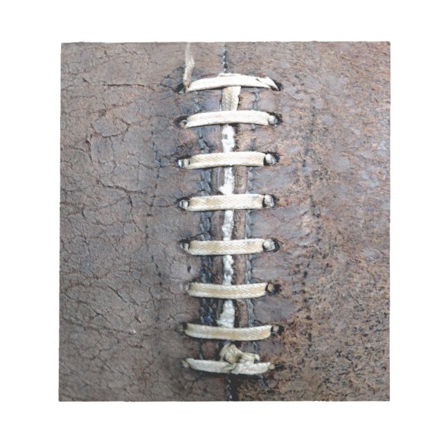 Vertikale Fußballeffekte Notizblock (Vorderseite)