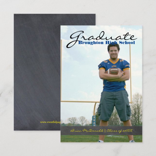 Vertikale-graduiertes Foto - Streifen der Einladung (Vorne/Hinten)