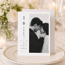 Vertikale Hochzeitstermin-Karte zum Speichern des Save The Date