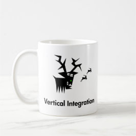 Vertikale Integration von Hirschen Kaffeetasse