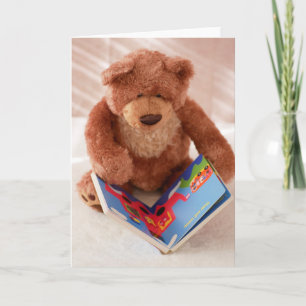 Vertikale Karte des Teddybären lesen