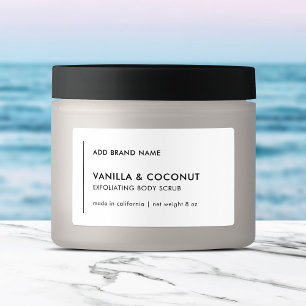 Vertikale Linie Hinzufügen eines modernen Markenpr Etiketten